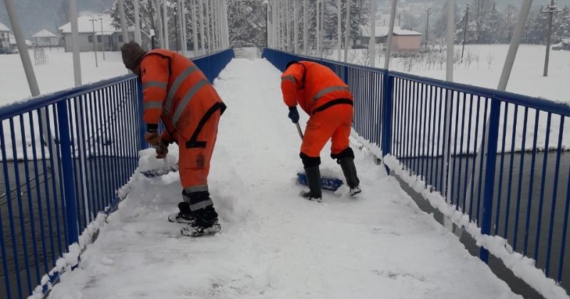 Mehanizacija doo “Komunalno-Lim” na terenu i u dane vikenda